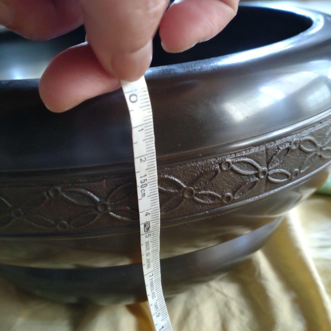 砂張銅 箪瓢 帯七宝紋 瓶掛 唐銅風炉師 黒瀬宗康おまけ付