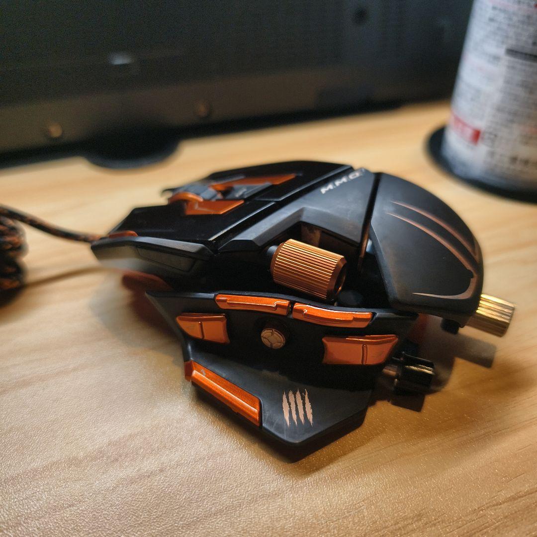 訳あり Mad Catz M.M.O.7 ゲーミングマウス 動作OK 補修あり