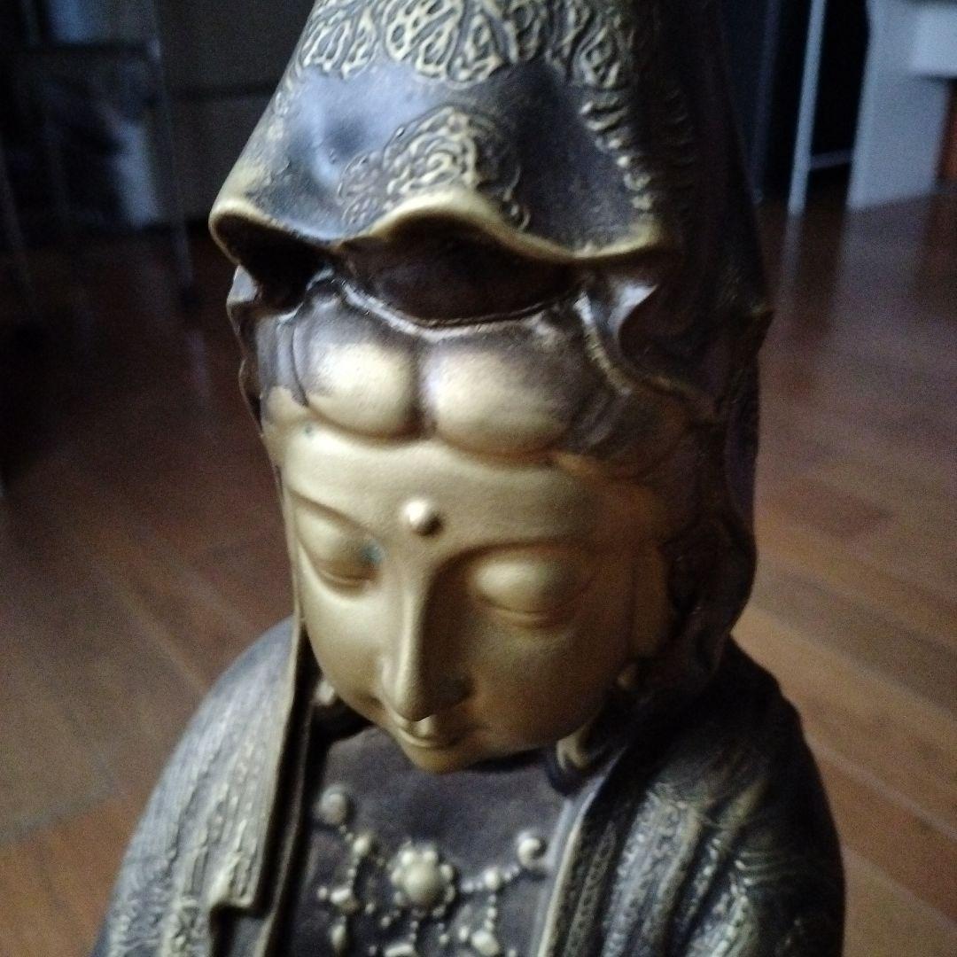観音菩薩 仏像 古美術 非鉄 金属工芸 彫刻 観音像