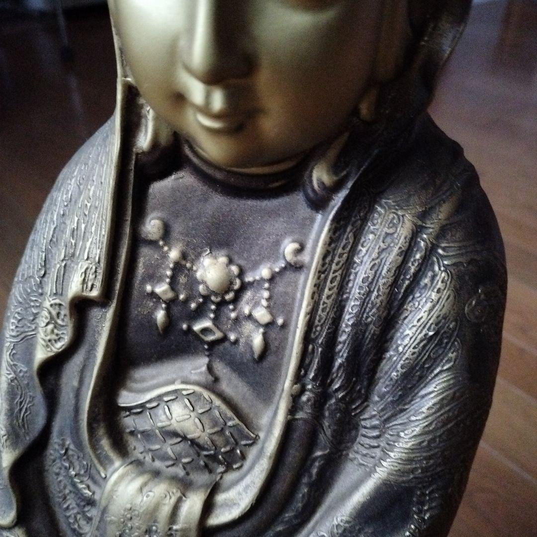 観音菩薩 仏像 古美術 非鉄 金属工芸 彫刻 観音像