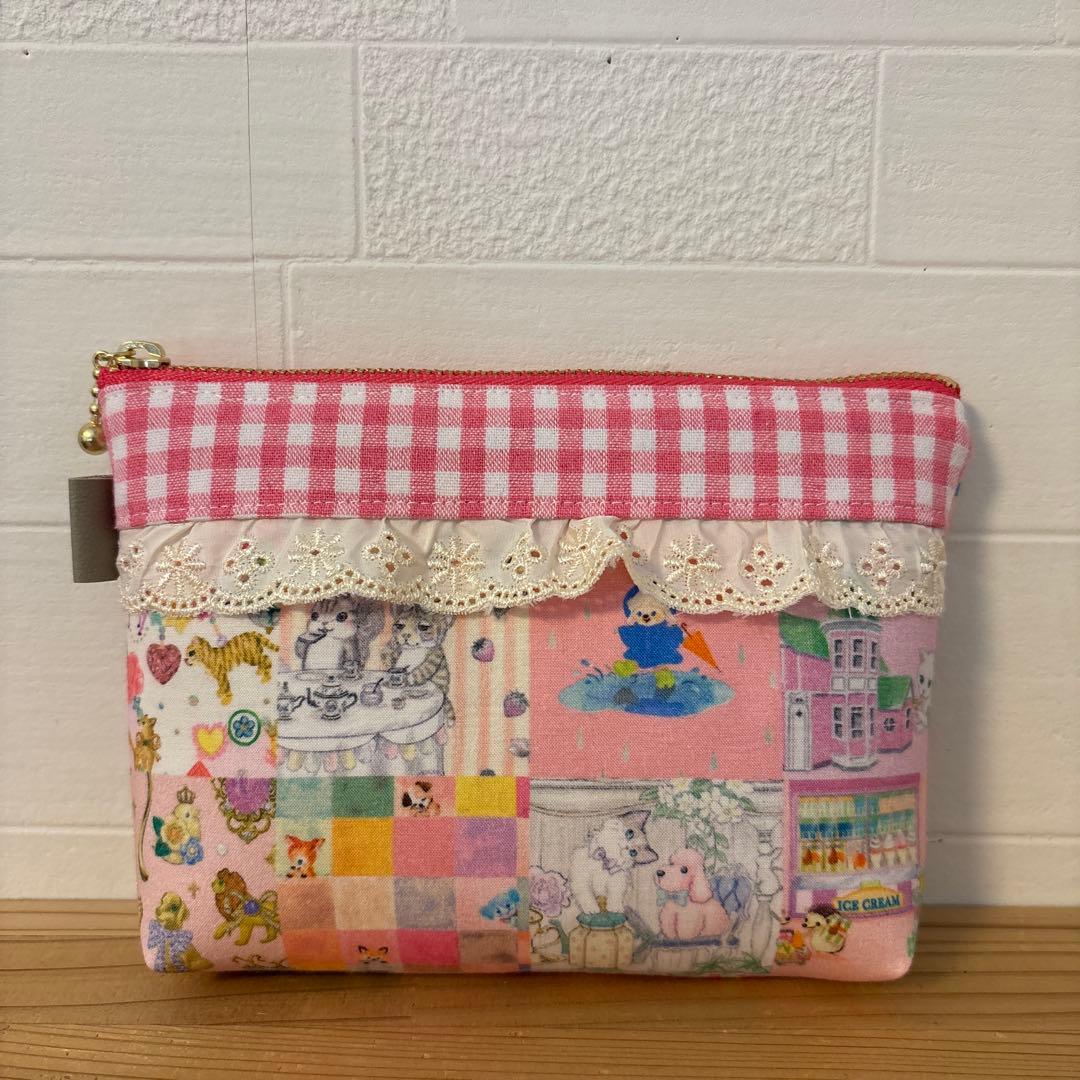 感謝価格　SALE 新作生地　ユキエモン　巾着　ハンドメイド　小物入れ