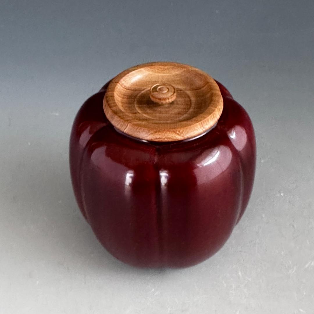 茶道具　如心斎好写　阿古陀　茶器　秀穂　共箱　仕服付　表千家　稽古　濃茶　抹茶