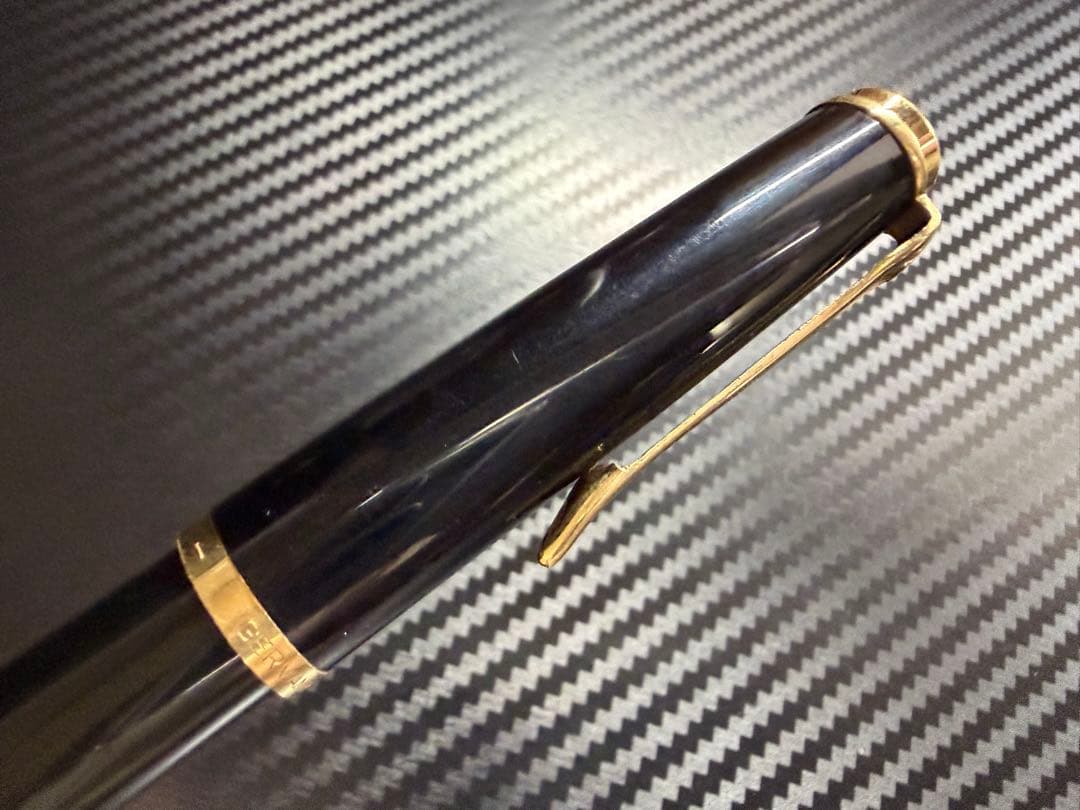 美品 ペリカン 400NN M&K 万年筆 EF 極細字 ブラックストライプ