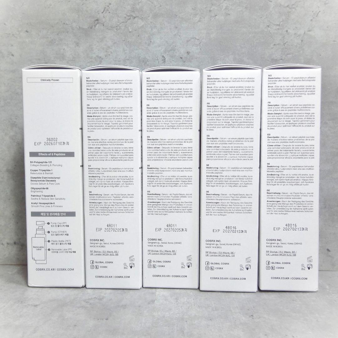 COSRX 6 ペプチド スキン ブースターセラム 美容液 150ml×5本