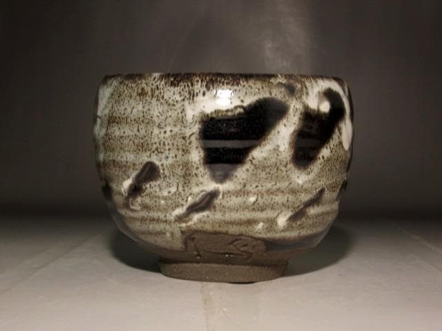 人間国宝　清水卯一　蓬菜花　茶碗　見事な作品　r566