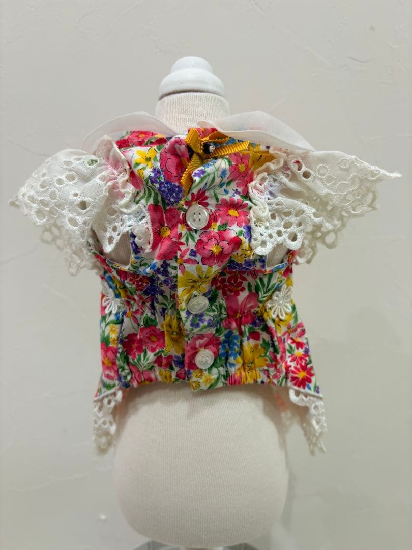 Luxe birdie 花柄犬服