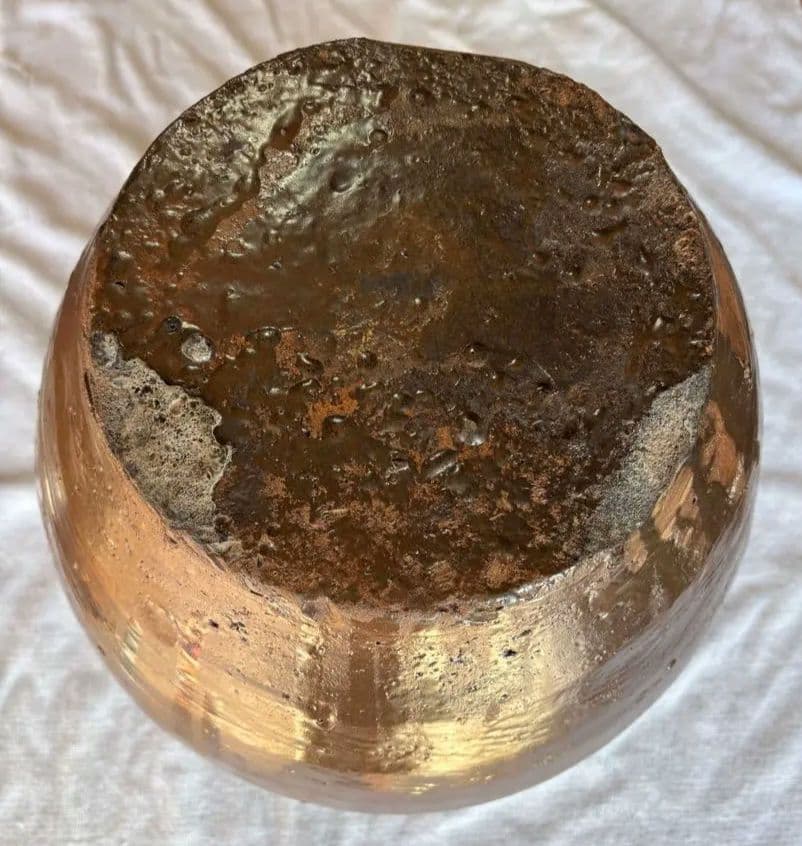 備前焼　三耳壷　古美術　花器 置き飾り