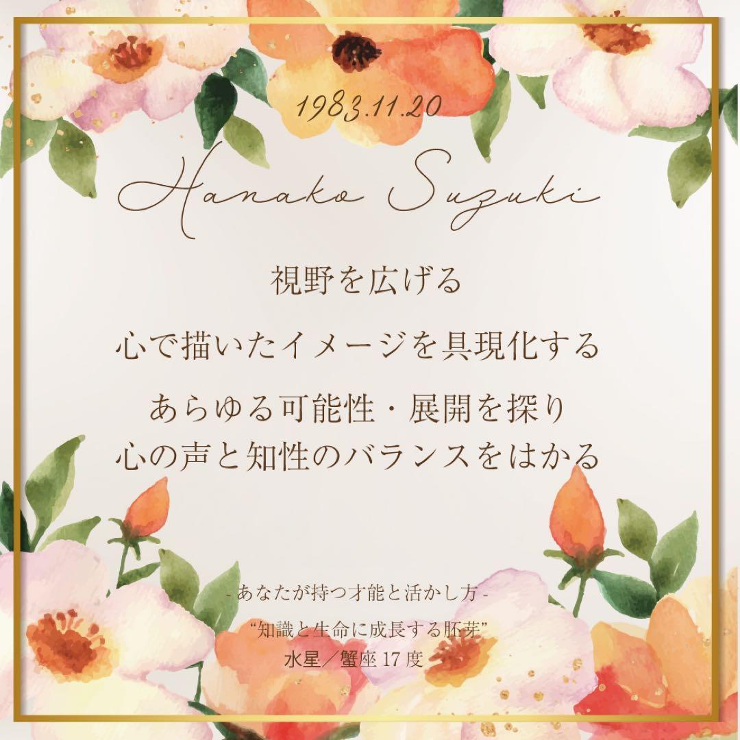 『サビアン星座メッセージアート』（サークル型）
