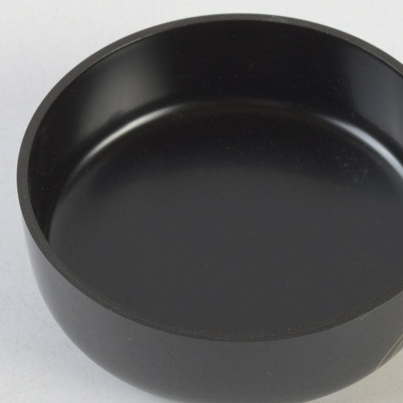 茶道具　輪島塗　前田光瑶作　扇面流し蒔絵　棗　共布共箱　V　A50