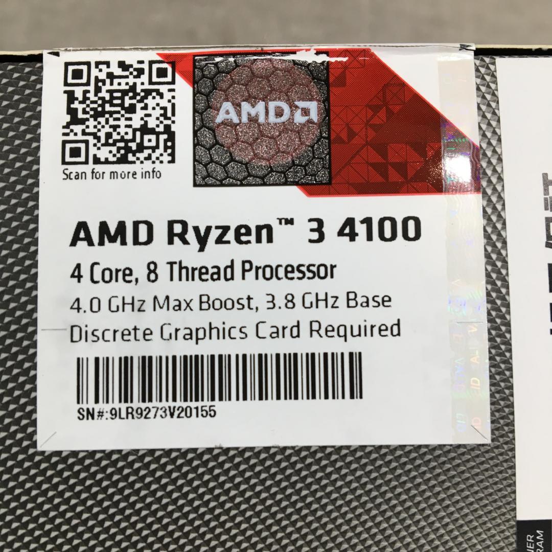 み*た様 AMD Ryzen 3 4100 4コア / 8スレッド