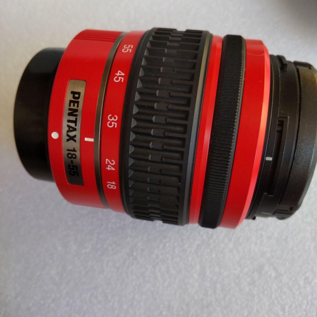 綺麗なレッド色の美品です。PENTAX K-x デジタル一眼レフカメラ