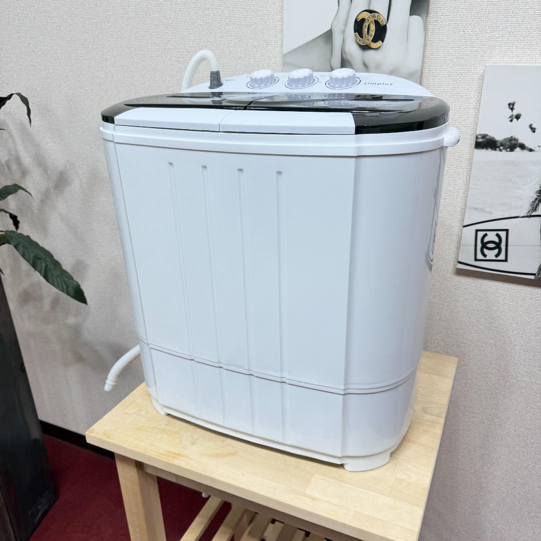 2025年製 ポータブル二槽式洗濯機　ホワイト