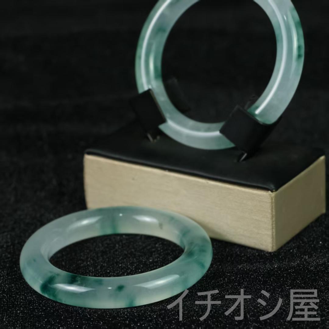 中国古美術 翡翠 高氷種 円条バングル 正氷 天然石 装身具 魔除け ギフト