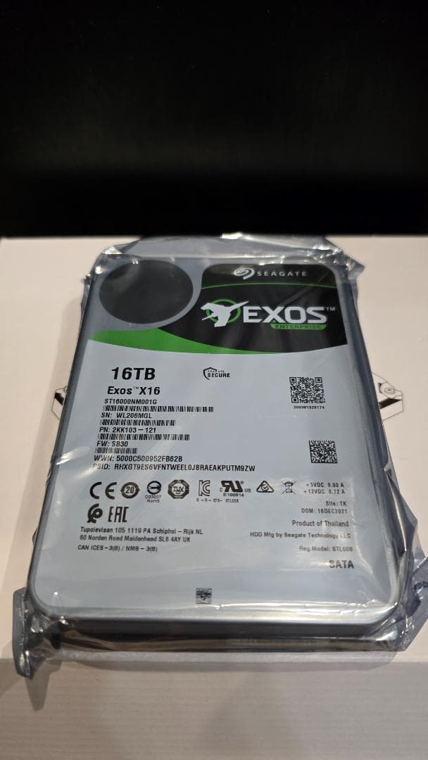 Seagate Exos X16[新品●未使用]