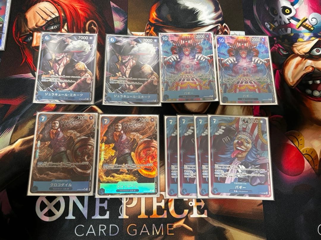 ワンピースカードゲーム 青バギーデッキ パレルモプロモ多数二重スリーブ付き