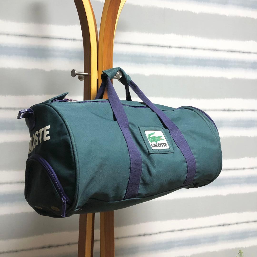☆大人気/ビッグロゴ！【LACOSTE】ラコステ　2way 大容量　ドラムバッグ