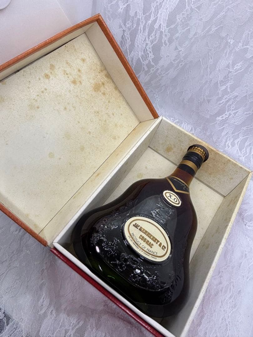 未開封　JAS Hennessy X.O. コニャック 金キャップグリーンボトル