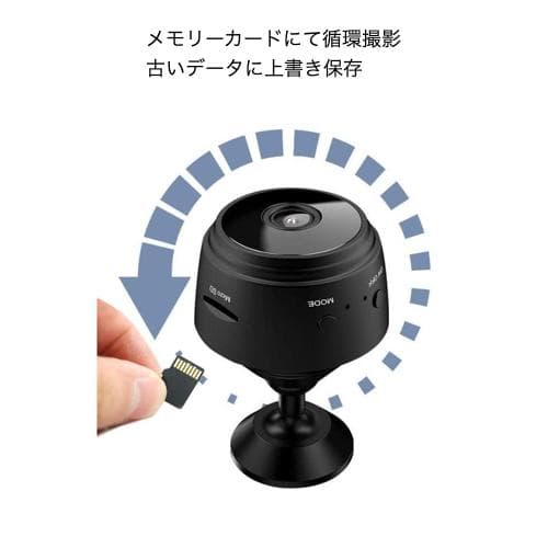 防犯カメラ 小型 ペットカメラ マイク内臓 高画質 長時間録画 遠隔