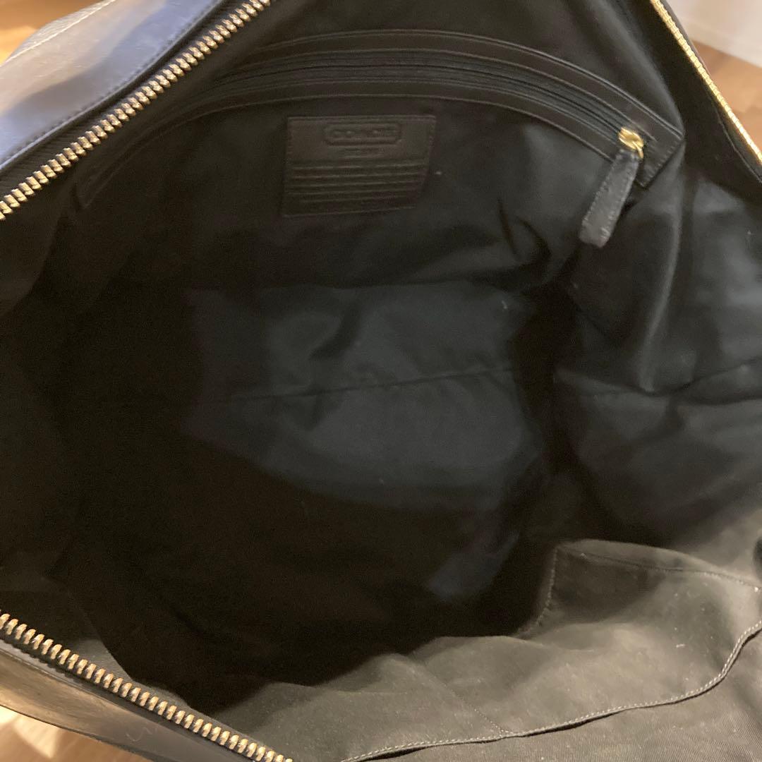 COACH ボストンバック トラベル ブラック 革