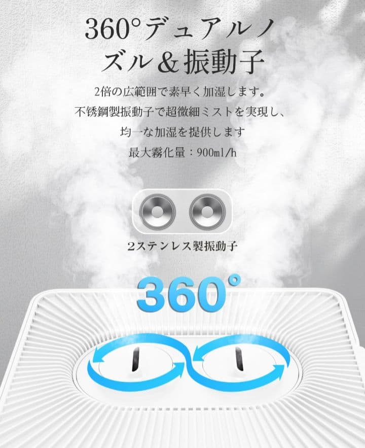 Mifasol 加湿器 スチーム式 20L 業務用　超音波式 自動湿度調整35畳