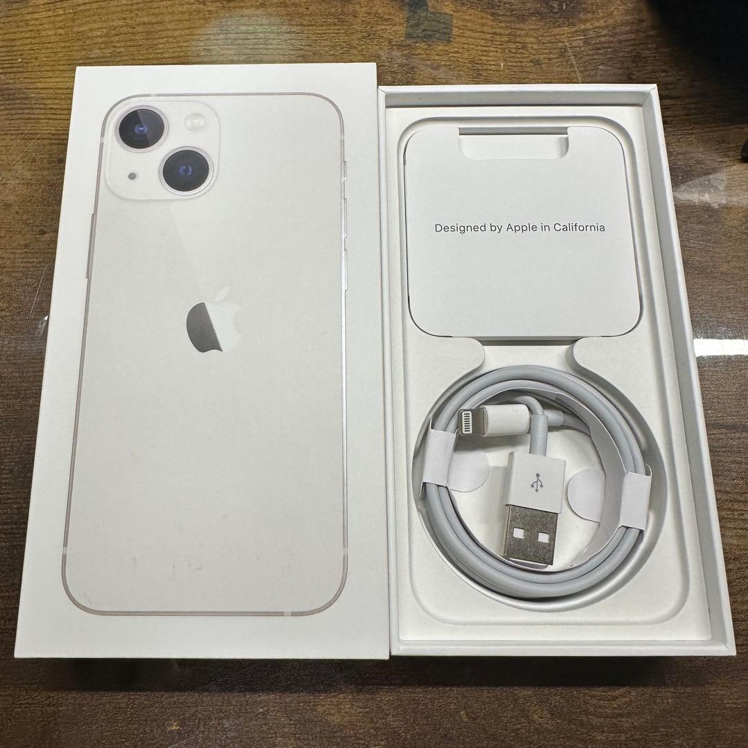 iPhone 13 ホワイト128 GB SIMフリー本体　バッテリー