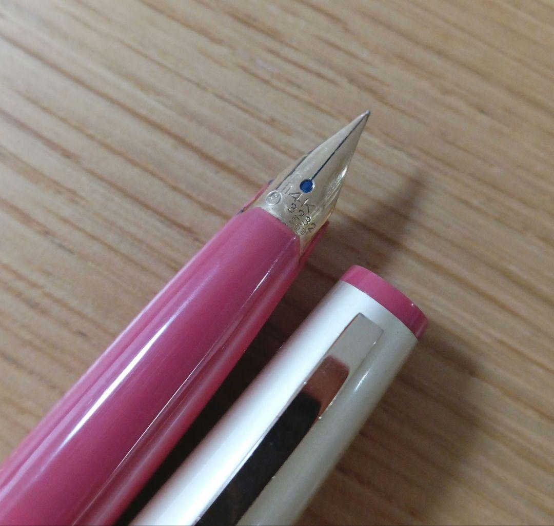 BLESS　ブレス　万年筆　ショート　14K　ピンク✕ゴールド軸　14金　レトロ