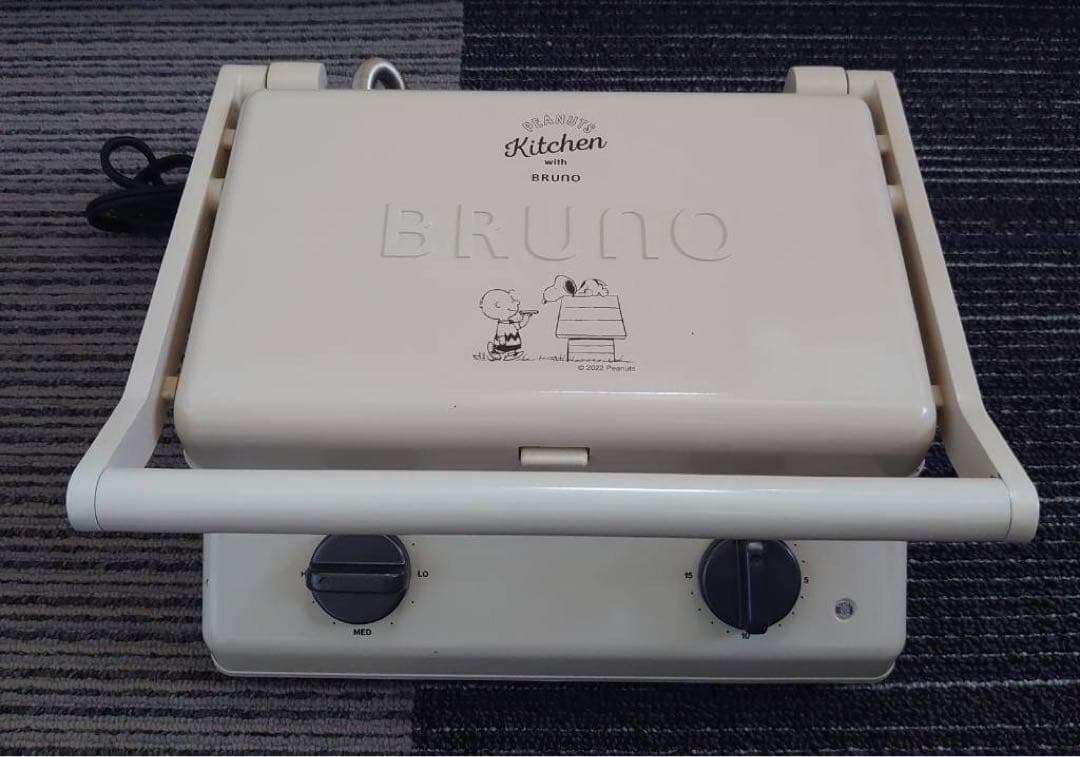 BRUNO PEANUT グリルサンドメーカー ダブル BOE092（中古品）