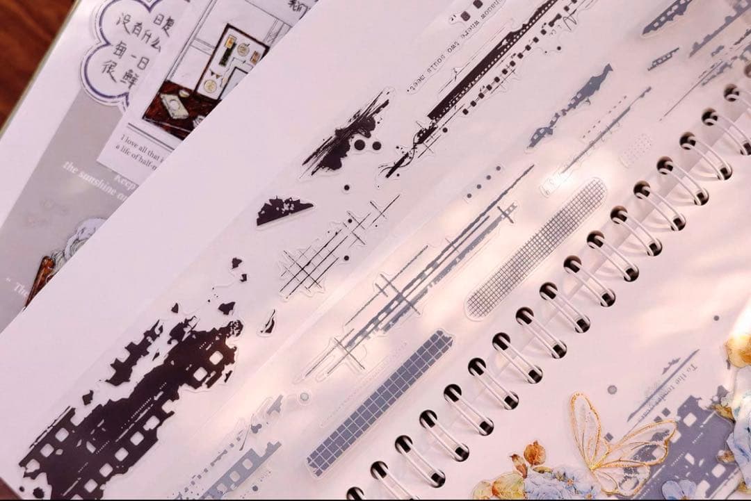PET 时过留痕 冷调 ダイカット加工 3cm×3m 海外マスキングテープ
