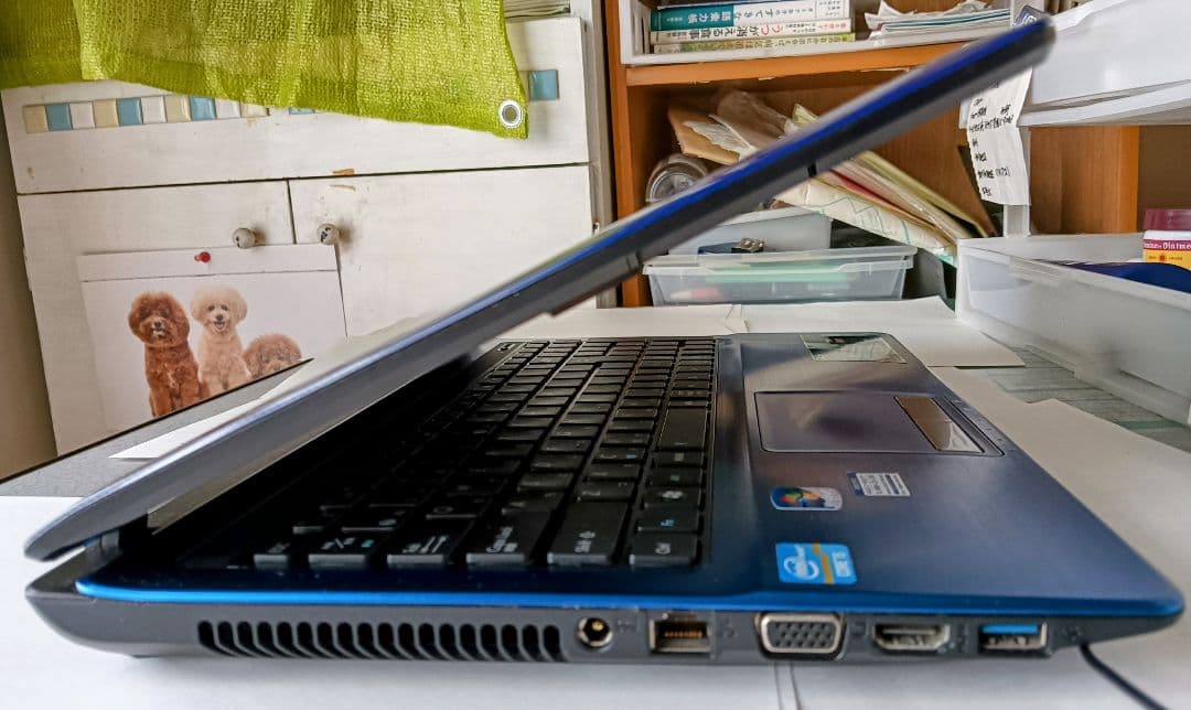 ASUS 15.6インチ ノートPC ブルー windows10インストール