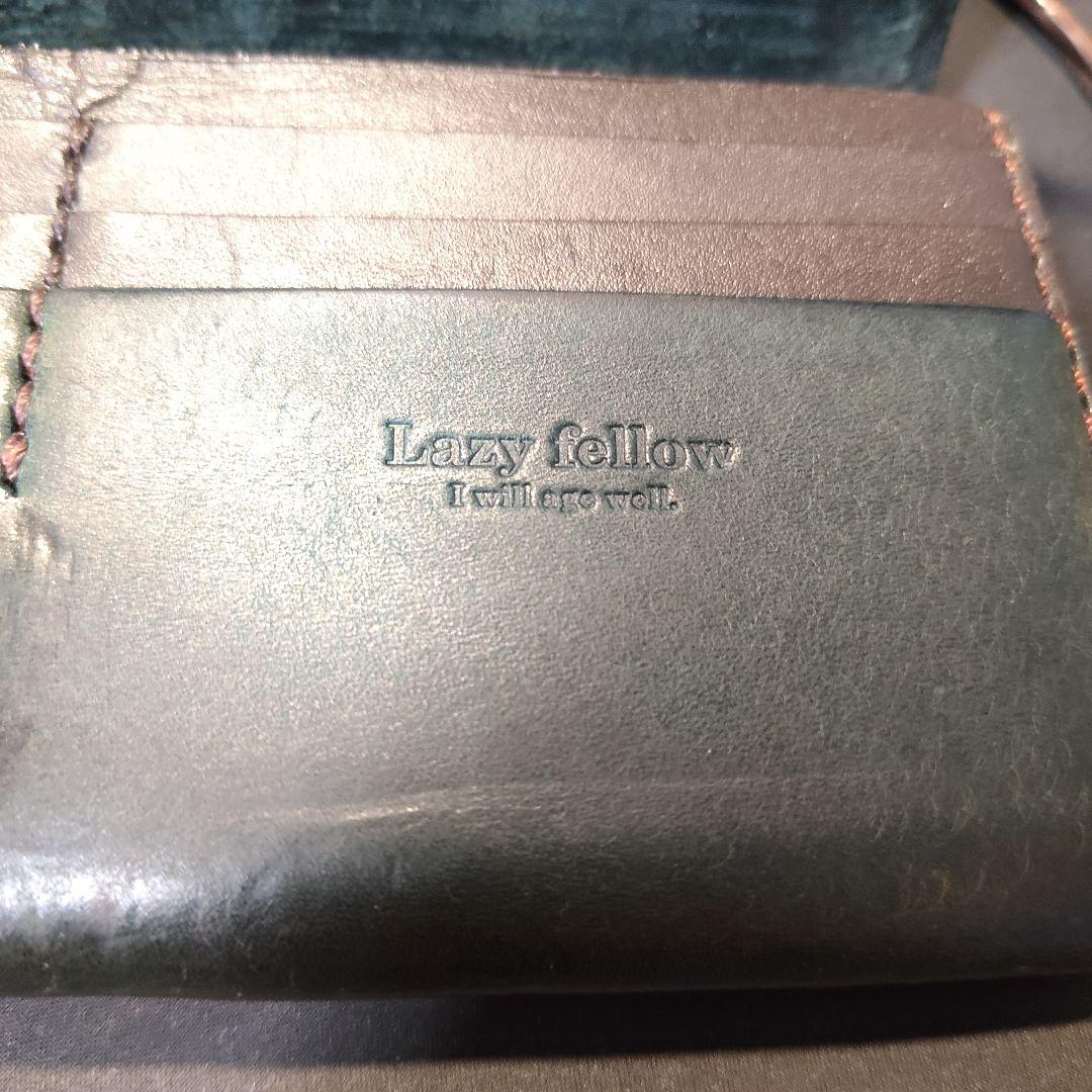 Lazy Follow プエブロ ブルー レザー長財布