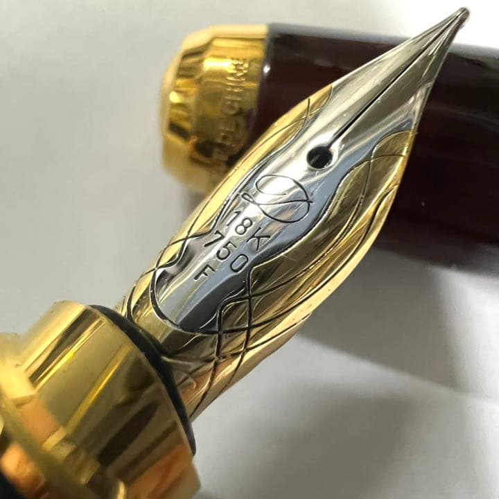 S.T.Dupont エス テー デュポン 万年筆 タートイズ シェル 漆仕上げ