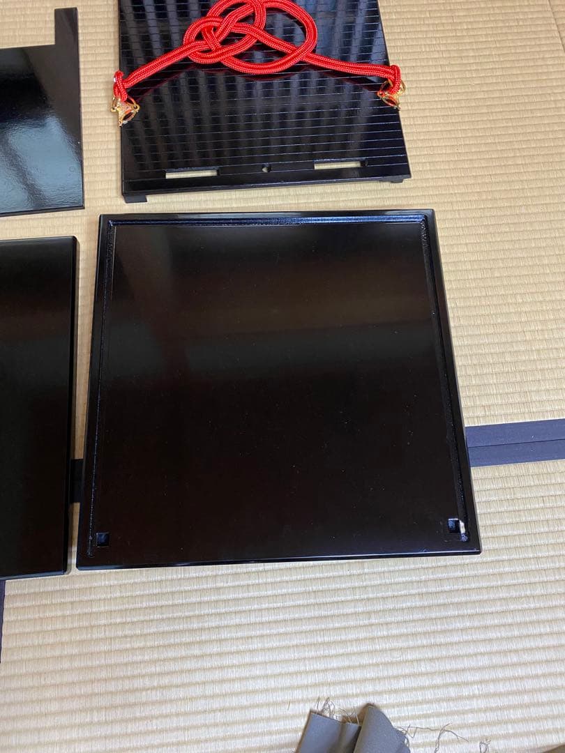 茶道具/御園棚セット① 立礼棚 裏千家 淡々斎好写 丸炉 電熱器 畳み椅子×2脚