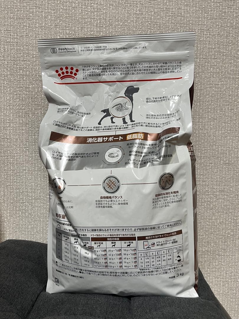 ロイヤルカナン　消化器サポート　低脂肪　3kg