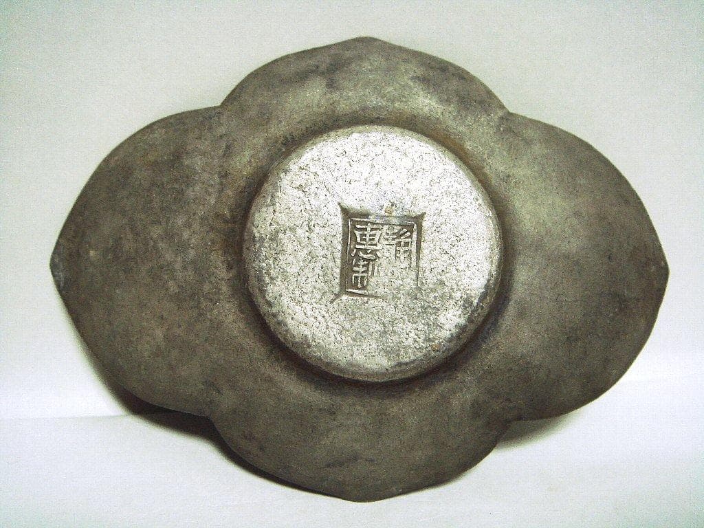 624『中国美術 古錫 十字紋茶托 ５枚』/骨董品 古美術 古玩 アンティーク
