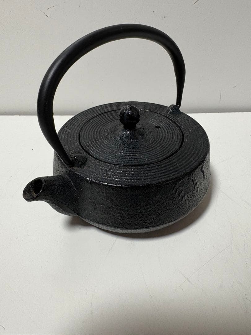 南部鉄器 南部盛栄堂 及源鋳造 急須 平寸筒 300ml 美品 伝統工芸