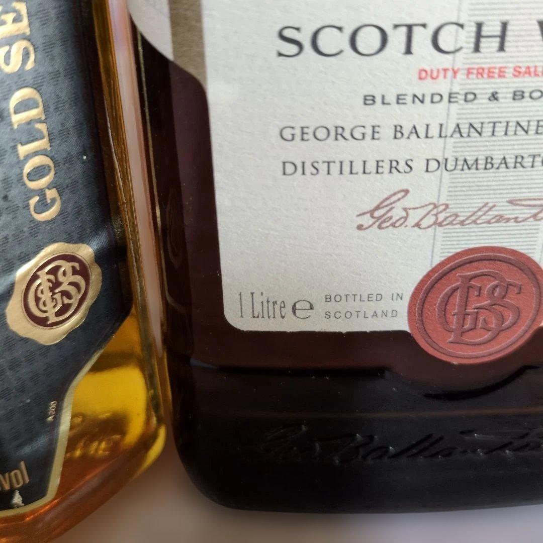 Ballantine's ゴールドシール12年＆ ファイネスト　1L×2本セット