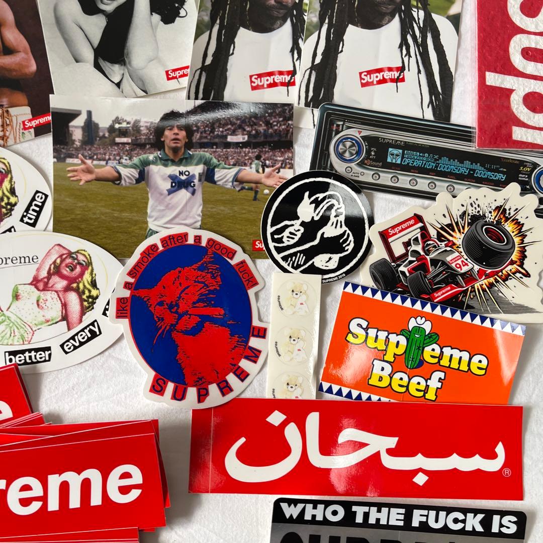 Supreme ステッカー　ショップ袋セット　シュプリーム　スポンジ付き　87枚
