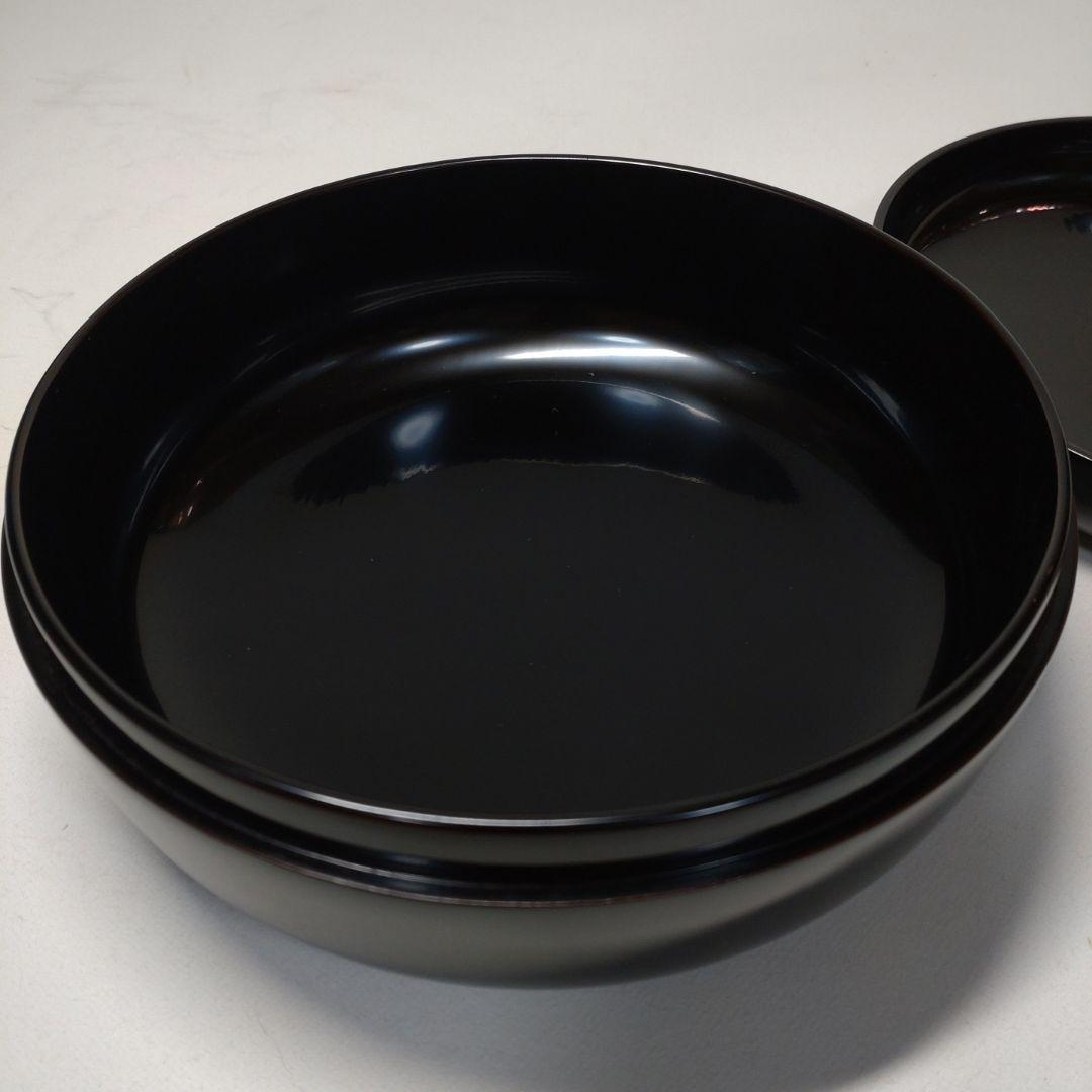 古い輪島塗 蒔絵付 菓子器 箱付 天然木／能登国輪島 長井漆器店