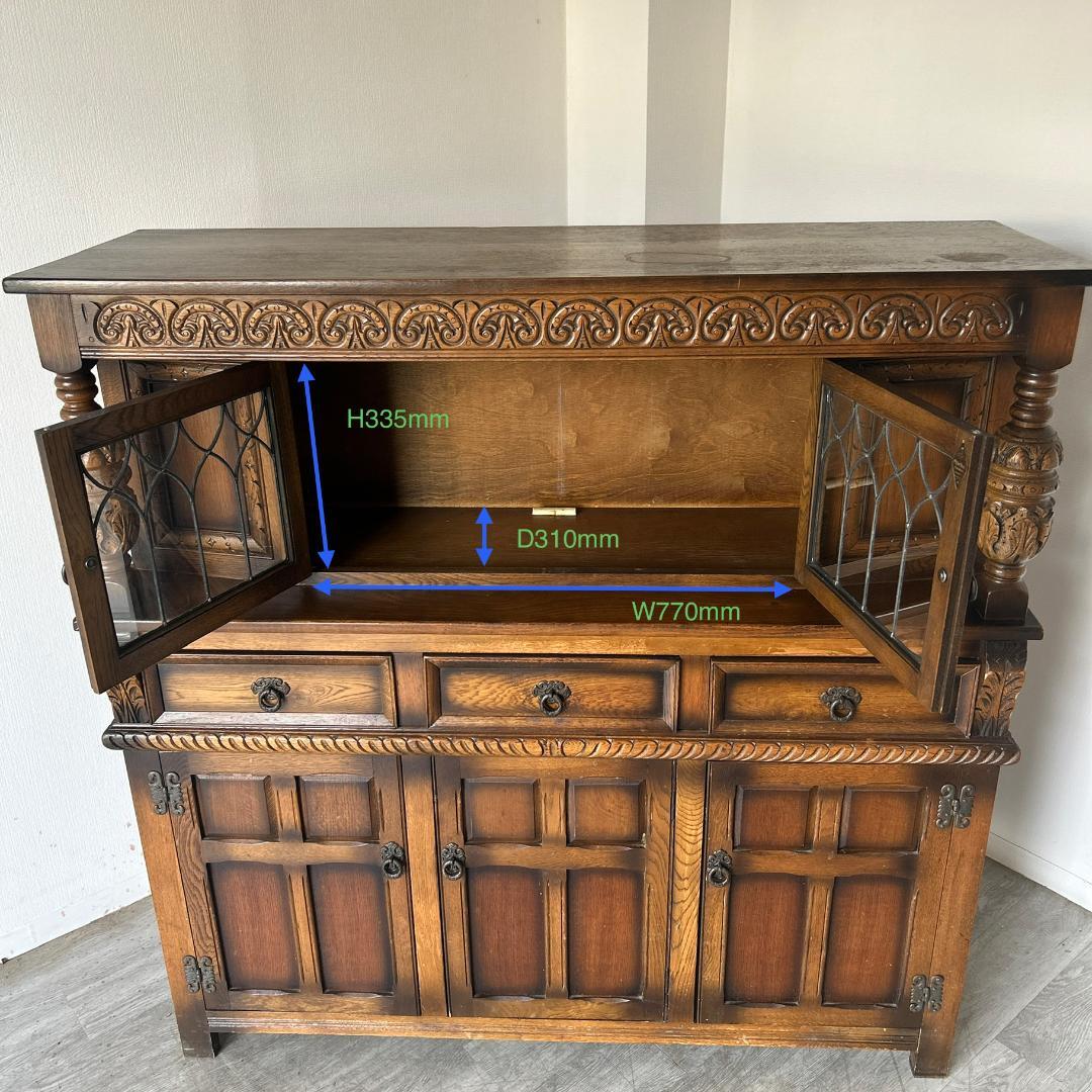 イギリス アンティーク家具 オールドチャーム コートカップボード 988A