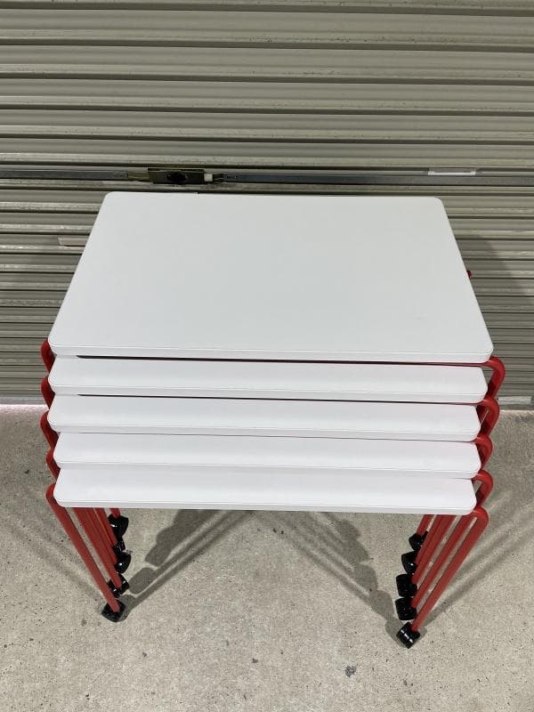 【美品】オカムラ　スプリント　MT40AB MHF1　5台　スタッキングテーブル
