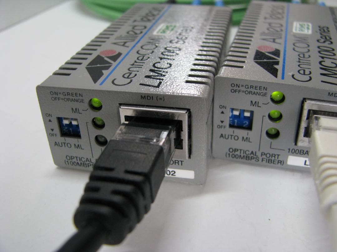 AliedTelesis CentreCOM LMC102メディアコンバータx2