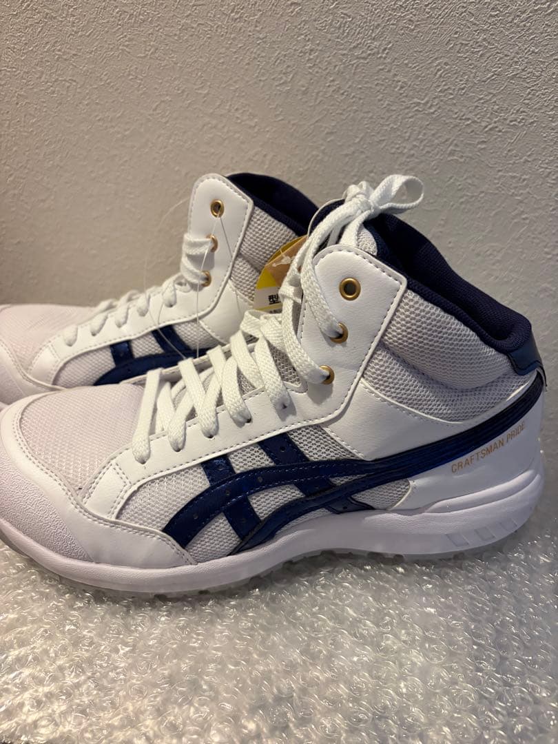 ASICS ウィンジョブ　CP218 25.0cm ホワイト/ネイビー