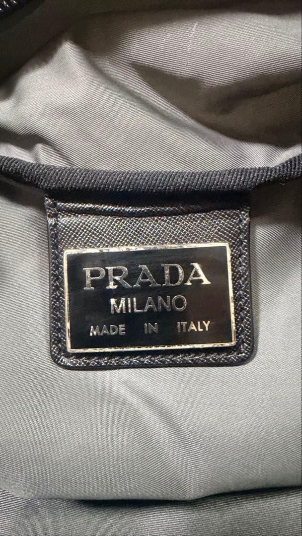 PRADA グレー ボストンバッグ