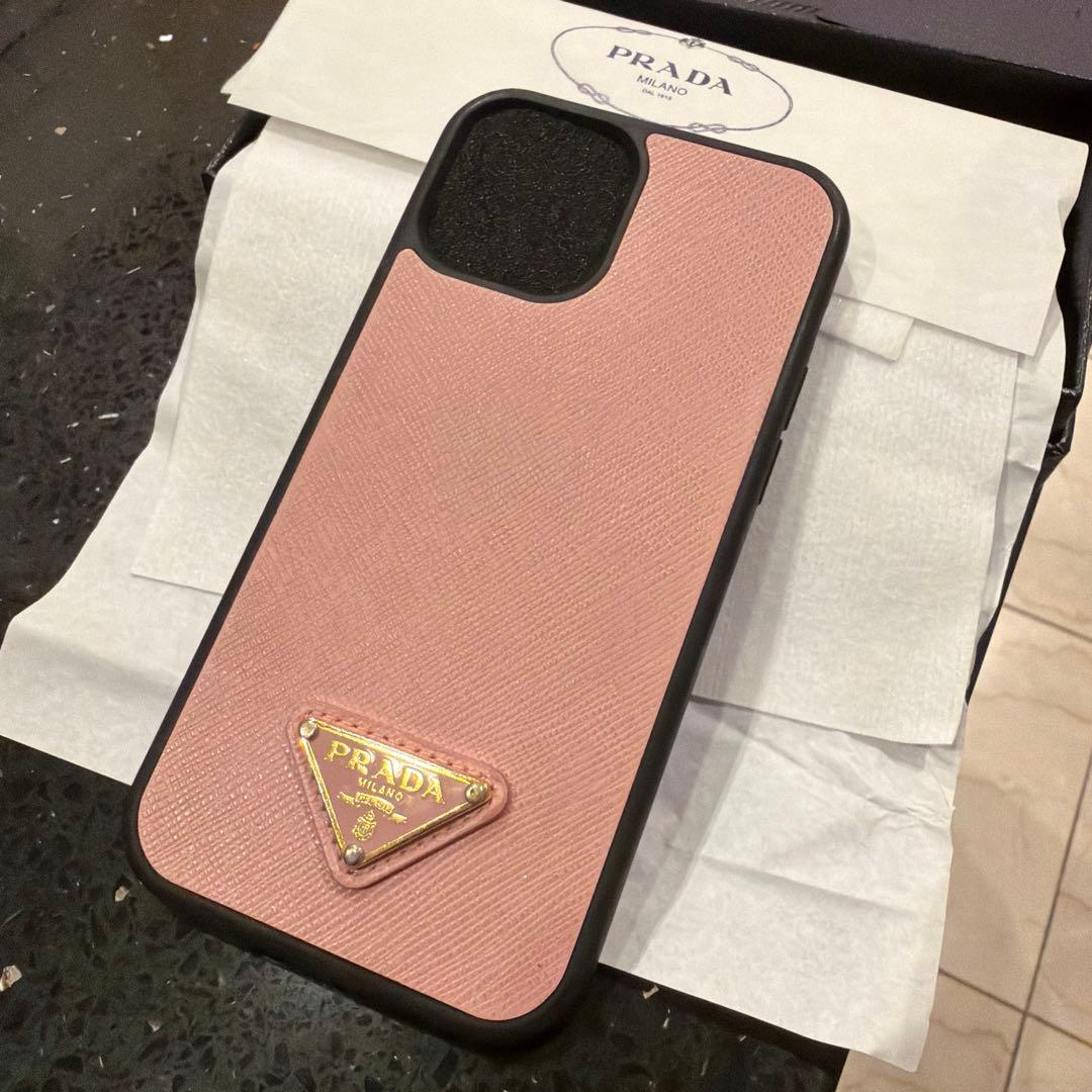 PRADA ⭐︎iPhone12/12proケース ⭐︎サフィアーノピンク