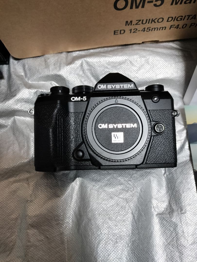 OM5 markii ディスプレイシール 黒檀グリップセット 新品