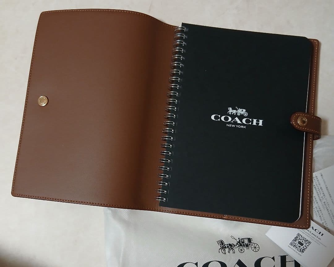 COACH コーチ シグネチャー 花柄プリント キャンバス ノートブックセット