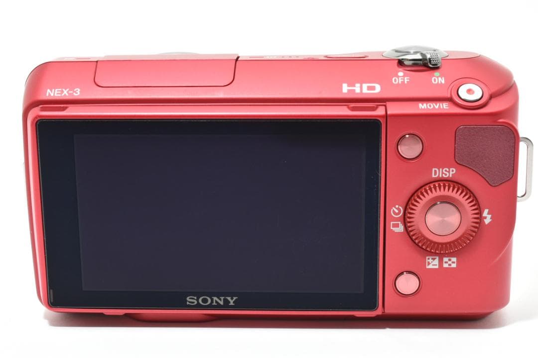 超美品 ソニー α NEX-3 ミラーレスデジタルカメラボディ レッド Sony