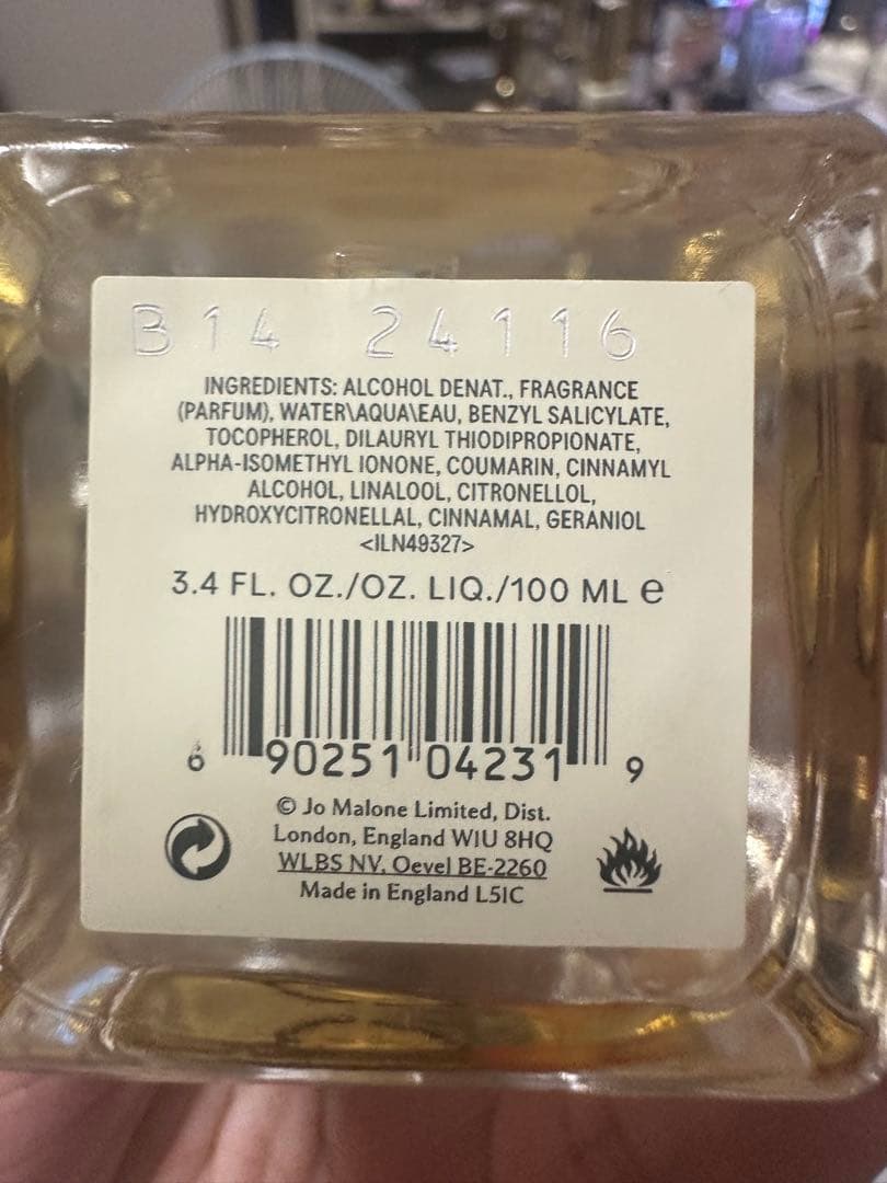 JO MALONE MIMOSA & CARDAMOM コロン 100mL
