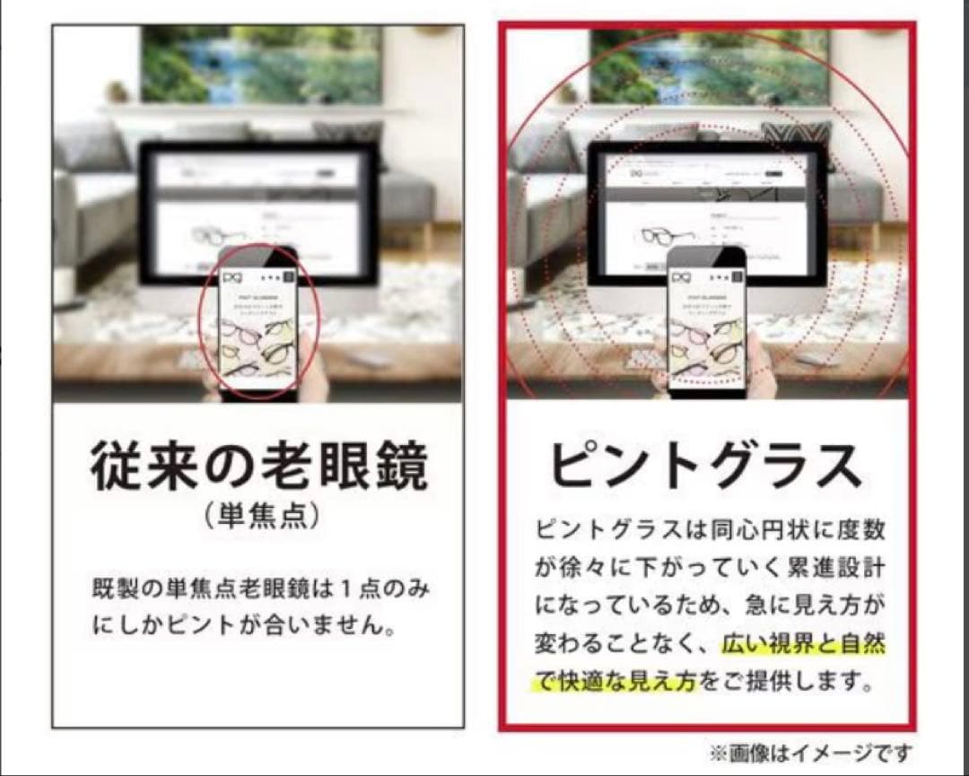 ピントグラス 軽度 ブラウンベージュ
