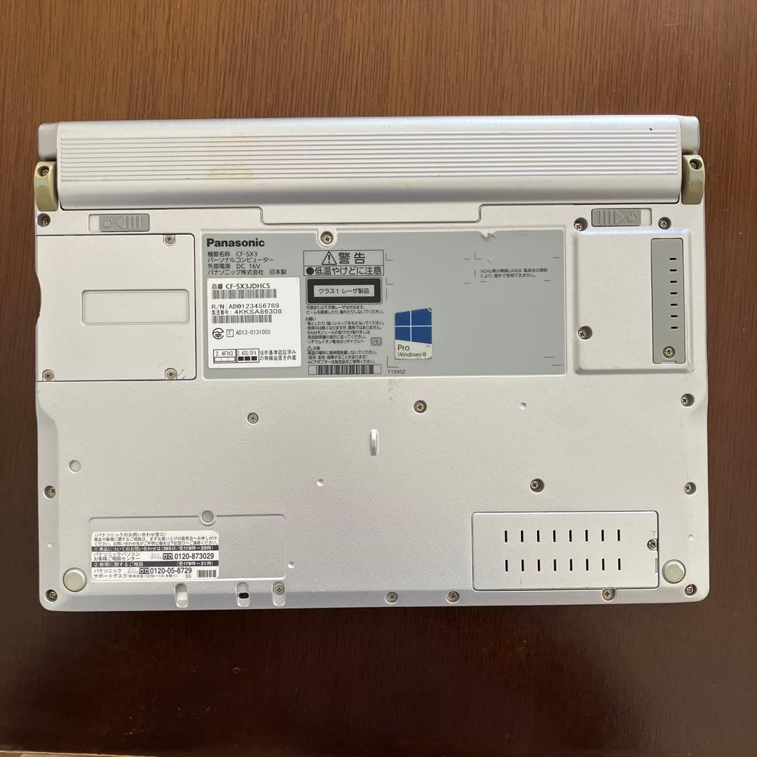 Pana CF-SX3JDHCS PC 本体 + ACアダプタ【ジャンク品】